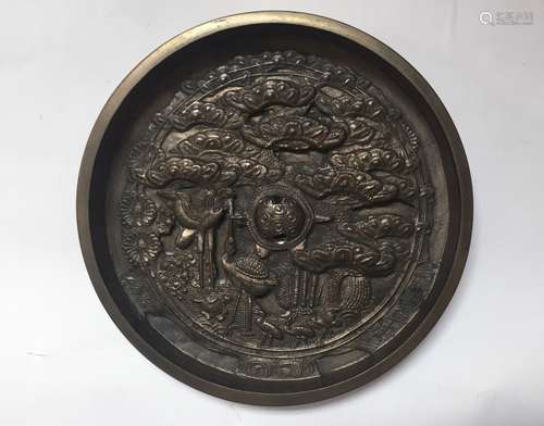 19th C. Chinese Bronze Mirror