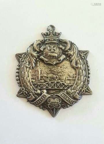Antique Polish Silver Badge
