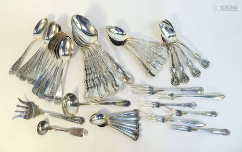 Assorted Antique Sterling Silver Flatware