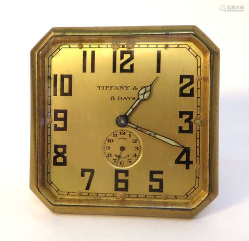 Tiffany Eight Day Desk Or Travel Alarm Clock