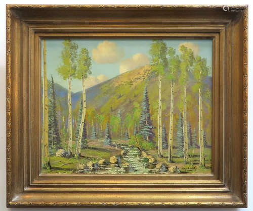 Mountainscape By Thomas L. Lewis, Taos (1907-1978)