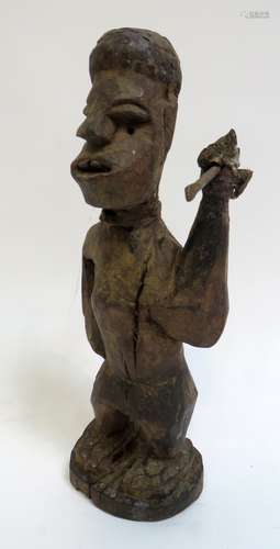 African Figure With Spear