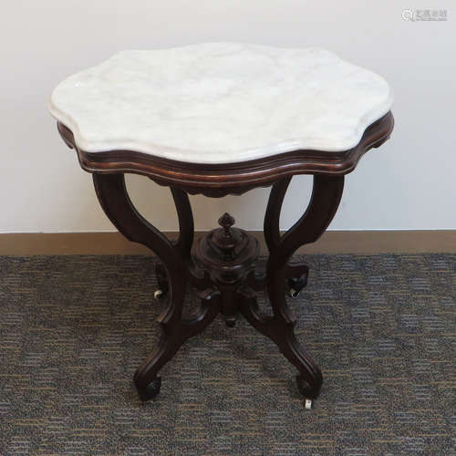 Victorian Marble Topped Side Table