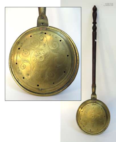 19th Century Brass Bed Warmer