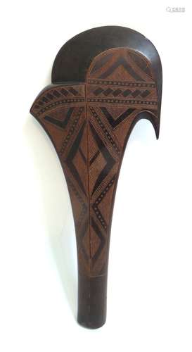 Oceanic/Amazonian Carving In Hatchet Shape