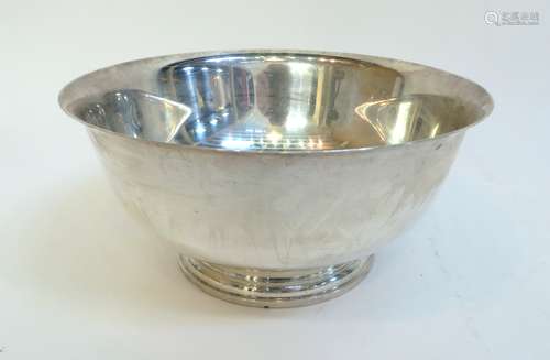 J. E. Caldwell Silver Punch Bowl