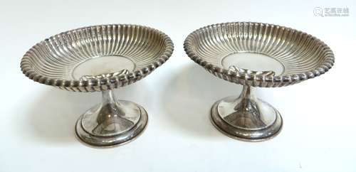 Pair Of Weighted Sterling Gorham Candy Dishes