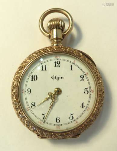 Ladies Elgin Gold Pendant Watch