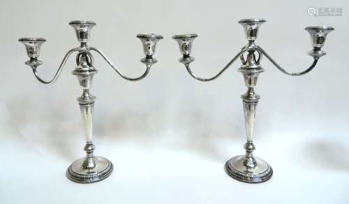 Weighted Sterling Silver Convertible Candelabra