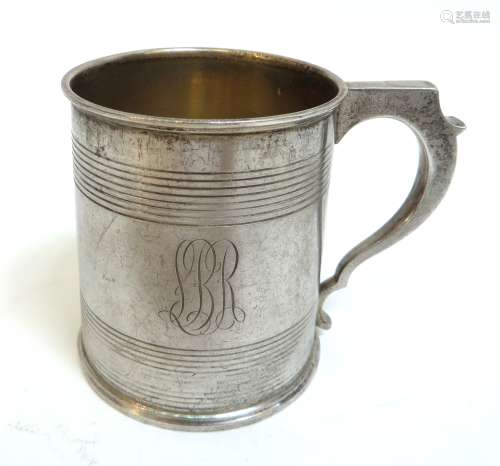 Monogrammed Sterling Mug Of Philadelphia Interest