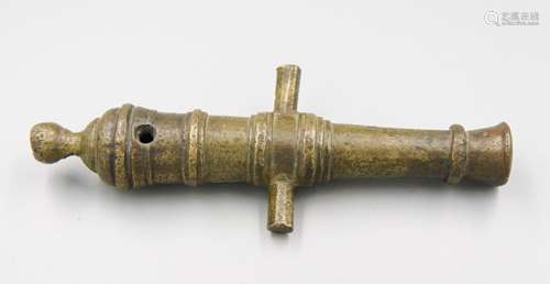 18TH CENTURY MINIATURE BRONZE CANNON