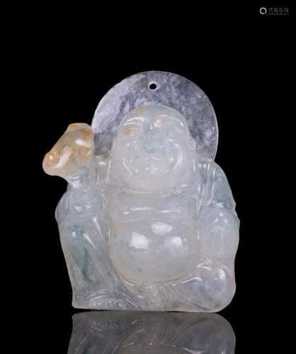 CHINESE JADEITE BUDDHA PENDANT