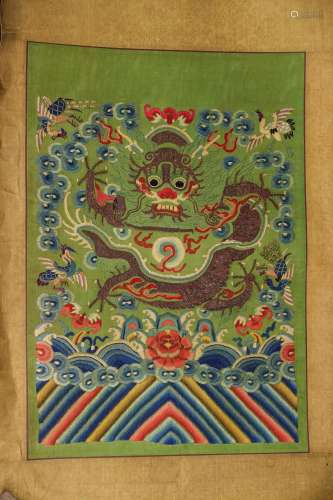 Chinese Dragon Silk Embroidery