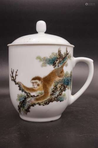 Chinese Painted Porcelain Tea Cup