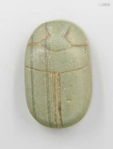 ANCIENT EGYPTIAN STONE CARVED BEETLE