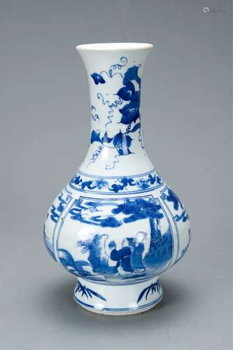 Chinese Blue And White Porcelain Vase