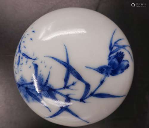 Chinese Blue And White Ink Paste Box