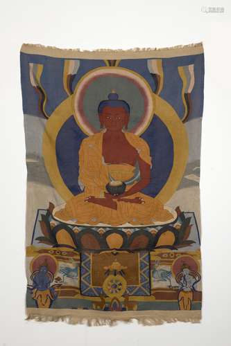 Chinese Qing Dynasty Kesi, Buddha