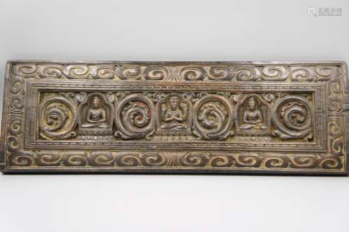 15TH CENTURY WOOD CARVED SCRIPTURE COVER