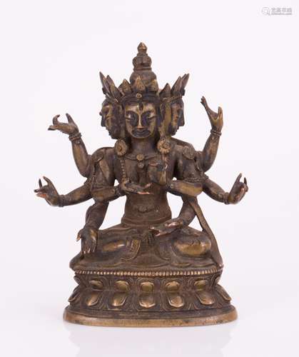 BRONZE SITTING BUDDHA