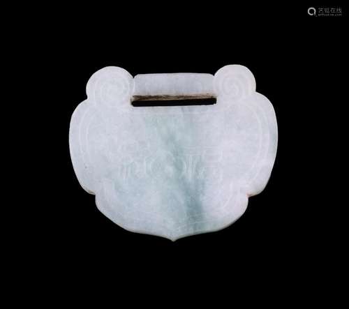 CHINESE JADEITE LOCKPAD PENDANT