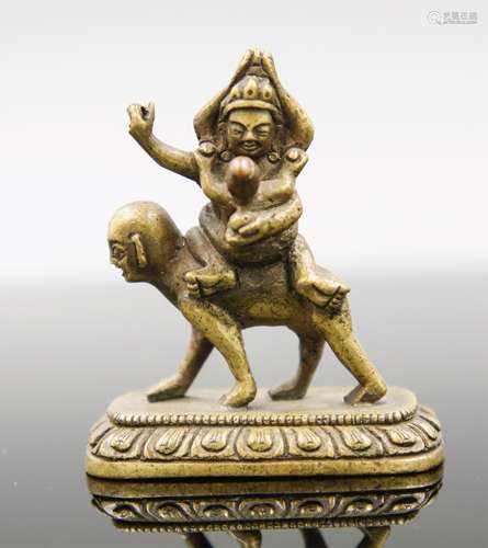 18TH CENTURY TIBETAN BRONZE FIGURE