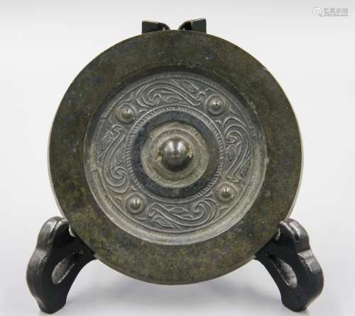 CHINESE EASTERN HANG DYNASTY BRONZE MIRROR