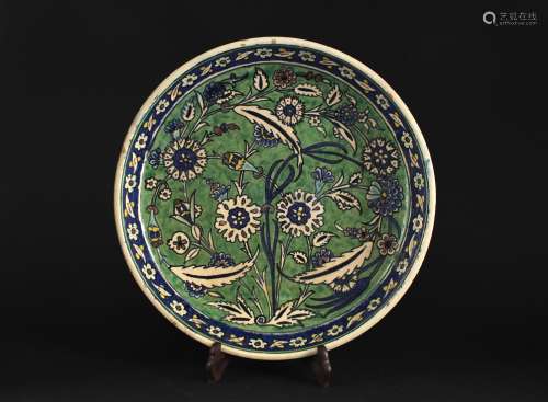 Kubachi Underglaze-Painted ceramics Plate 17th Century