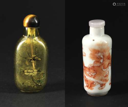 Crystal Interior Painting snuff Bottle Late of the Qing Dynasty