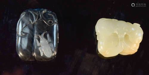 Two Chinese Nephrite Jade Pedant