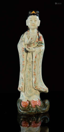 Chinese Porcelain Standing Kuanyin