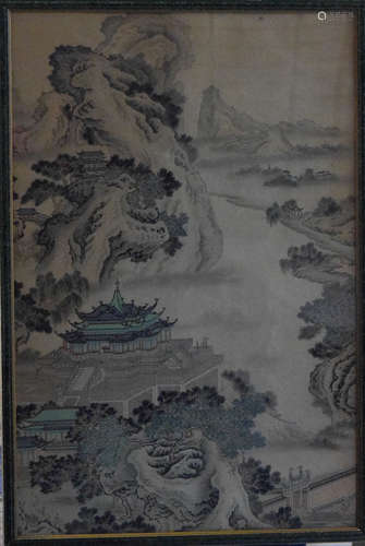 Chinese Landscape Painting on Paper