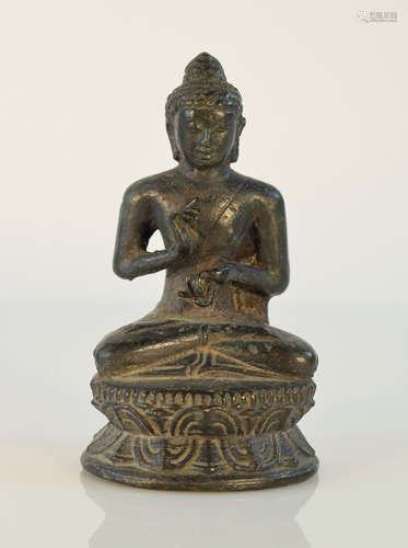 Chinese Tibetan Bronze Seated Buddha