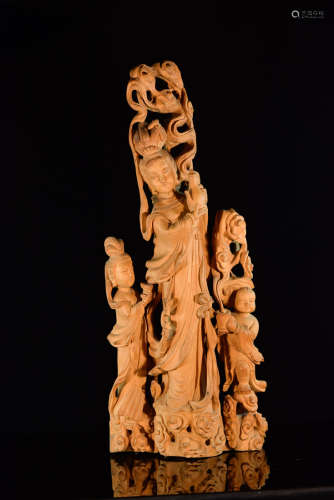 Chinese Boxwood Large Beauty with Children