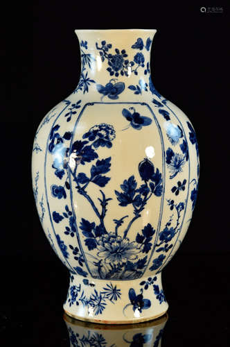 Chinese Blue White Porcelain Vase - Plum Blossom