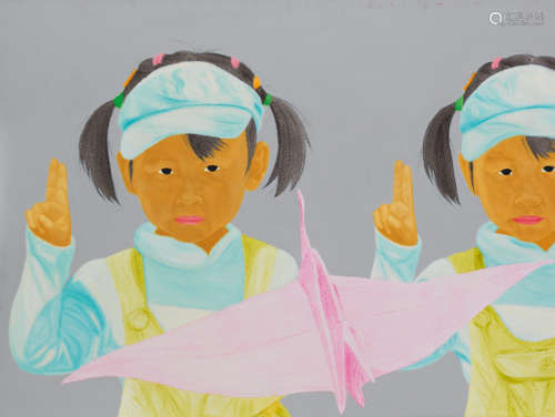韩锋 2010年作 女孩 布面 油画