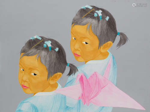 韩锋 2010年作 中国女孩 布面 油画