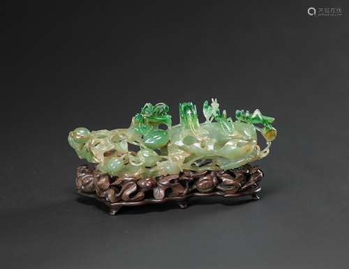 Qianlong/Jiaqing-Rare And Very Translucent Jadeite