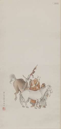 Pu Ru (1895-1963) Horses