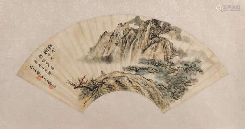 Zhang Daqian (1899-1983) Chinese   Fan Painting