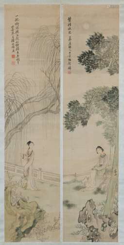 Pan Zhenyong (1852-1921) Chinese Painting -Two Painting