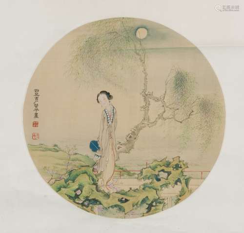 Guan Pinghu (1864-1957) Chinese Painting - Beauty