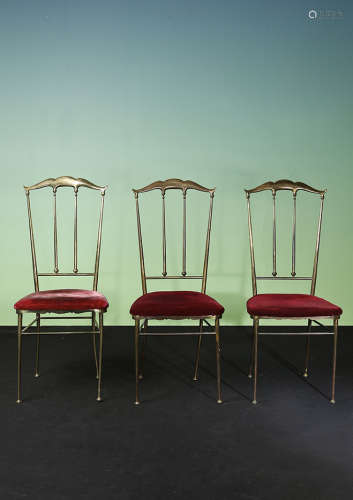 Ensemble de 6 chaises   circa 1960