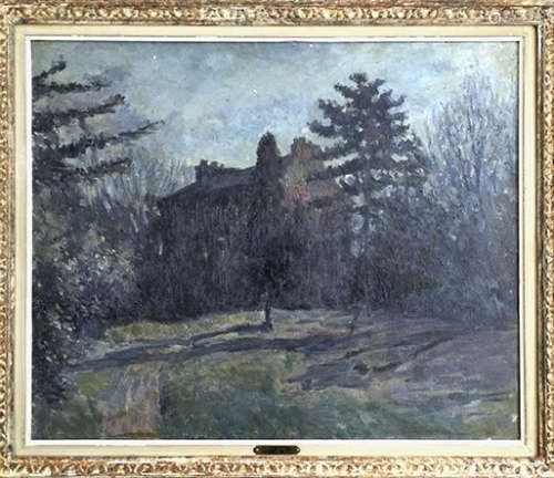 Albert Gleizes (1881-1953)   L'Abbaye de Créteil derrière les arbres   Circa 1906-1907
