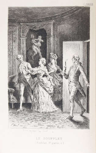 LOUVET DE COUVRAY (Jean-Baptiste)   Les Amours du Chevalier de Faublas. Illustrations de Paul Avril