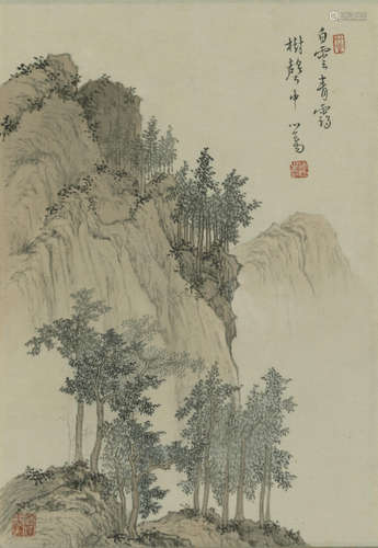 Pu Ru (1896-1963) Landscape