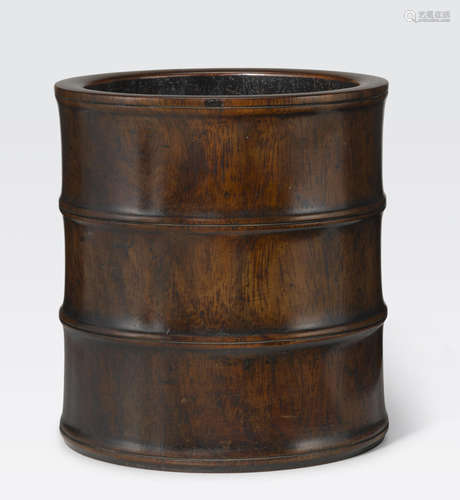 A Huanghuali brush pot 19th century