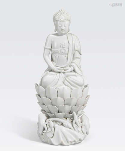 A Dehua seated figure of the Buddha Late 19th/20th century