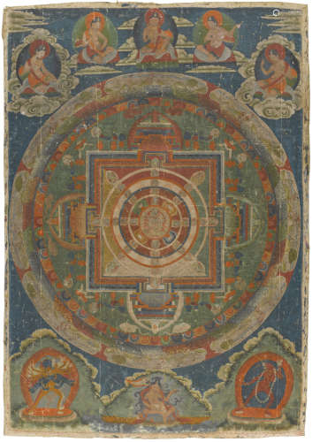A Chakrasamvara mandala Central Tibet, 19th century
