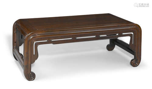 A carved hongmu low table Late Qing/Republic Period